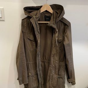 Aritzia Talula Trooper Jacket Coat, Army Green Utility, Medium